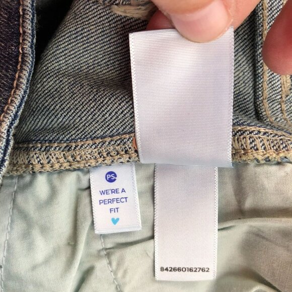 NWT Popsugar Womens Jeans Size 14 Straight Leg Frayed Hem Cotton Stretch Casual - Picture 12 of 16